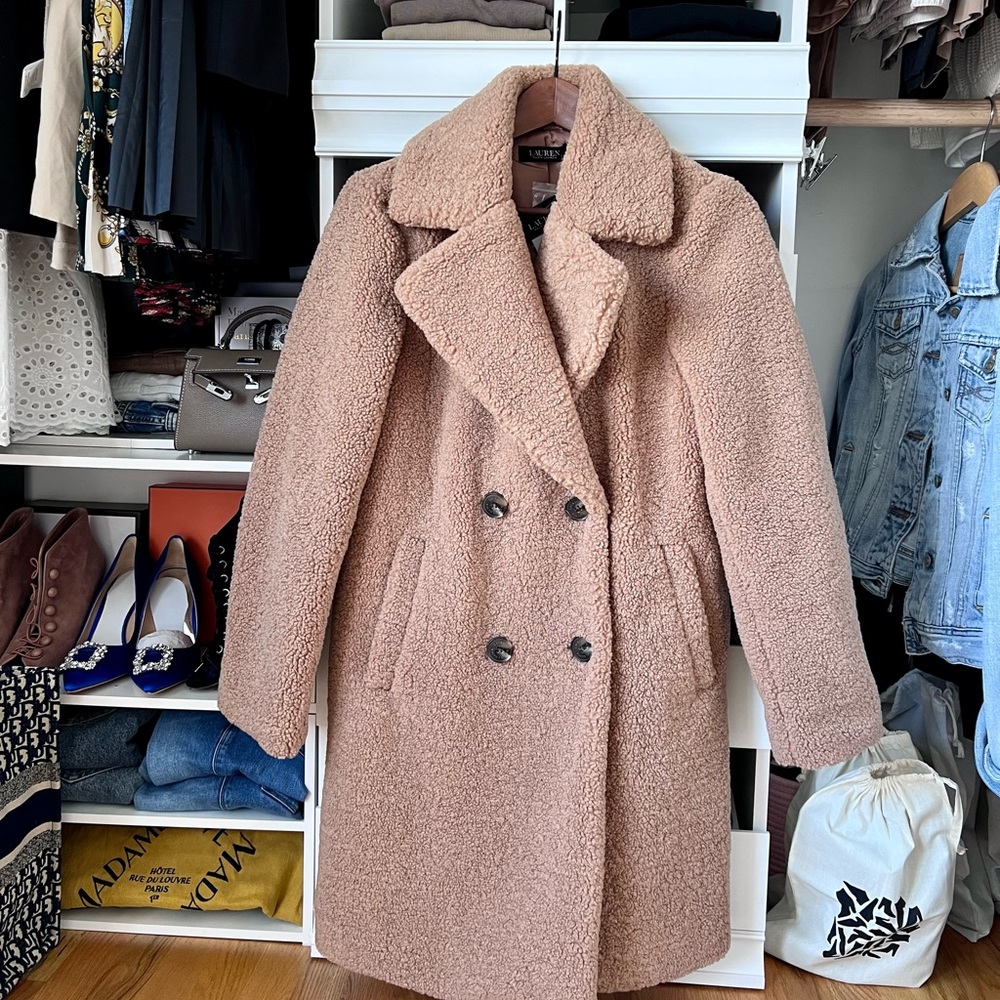 Ralph Lauren Teddy Double breast coat xs
